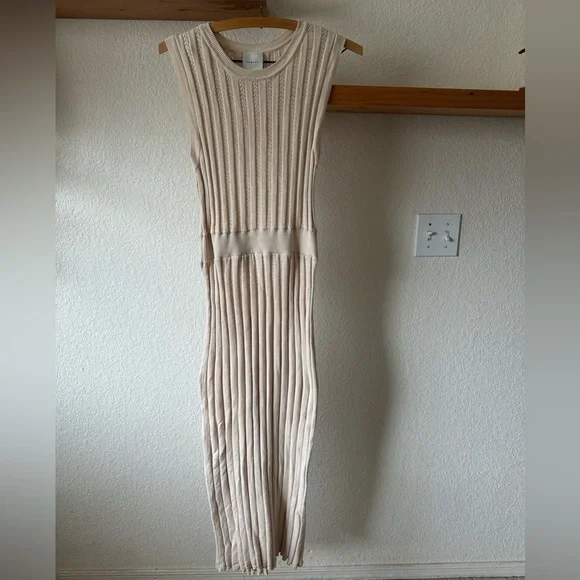 Varley Florian Maxi Dress Size Small in Cream - Picture 2 of 5